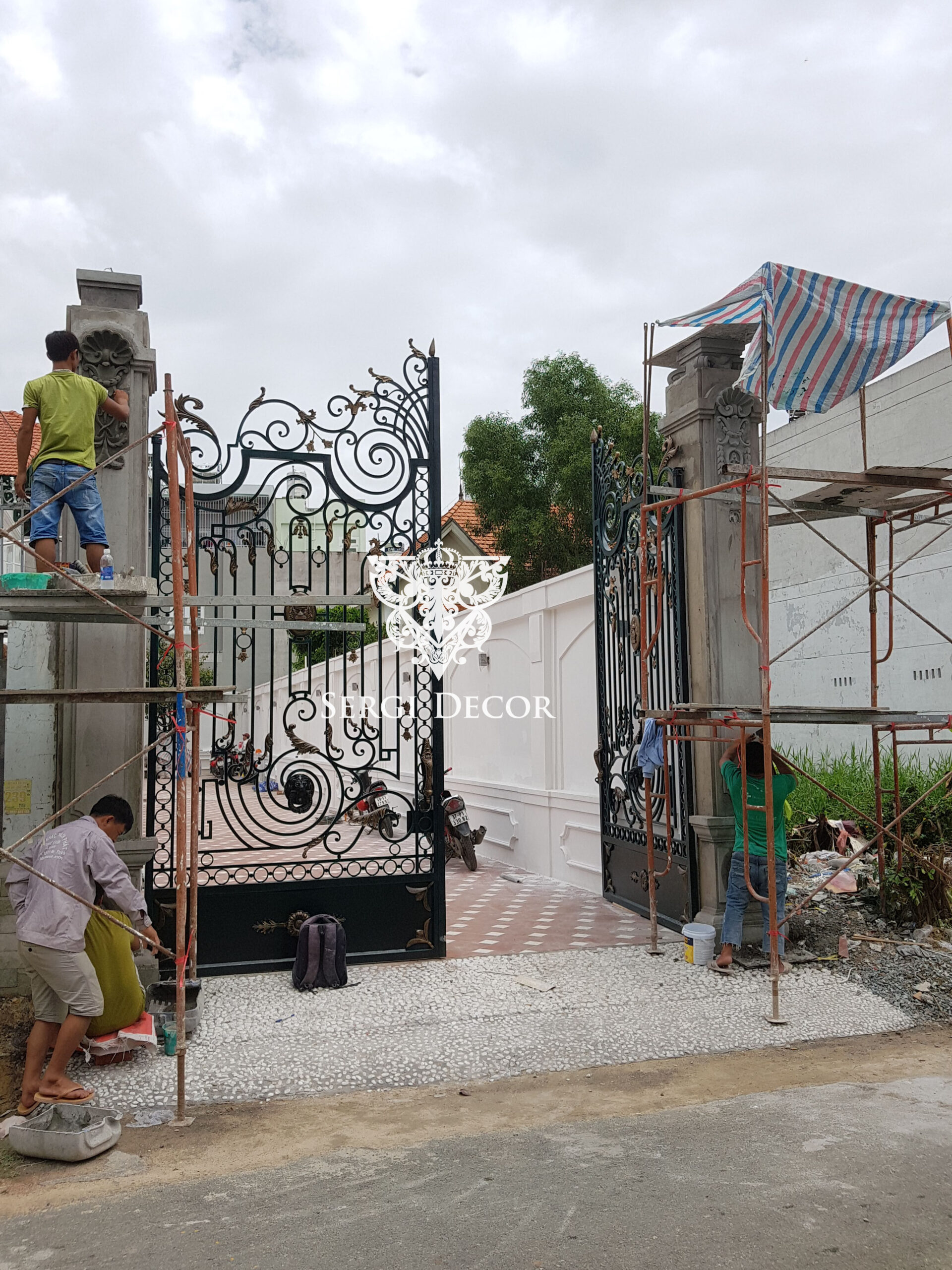 Kinh nghiệm duyệt thiết kế và đặt làm cổng sắt mỹ thuật #7