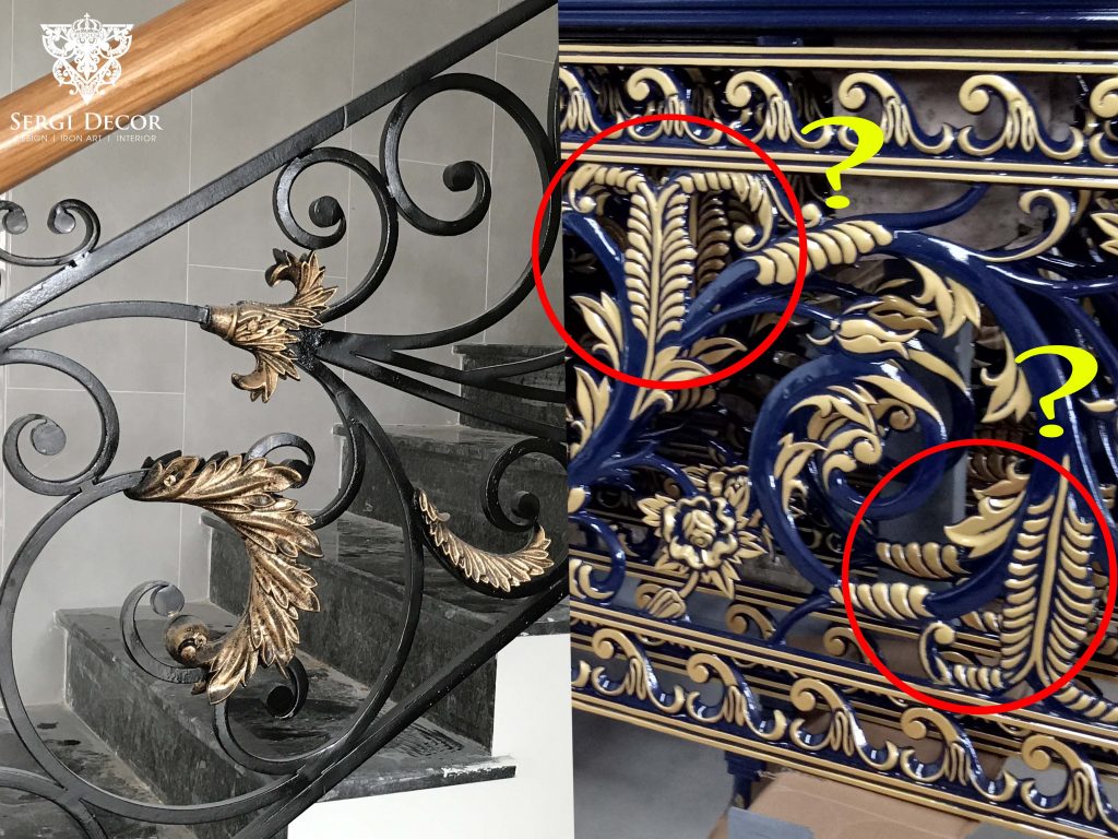 Hoa văn Acanthus trong cổng và cầu thang sắt mỹ thuật #40 Cau Thang Sat My Nghe Dep Tai Tphcm 1024x768