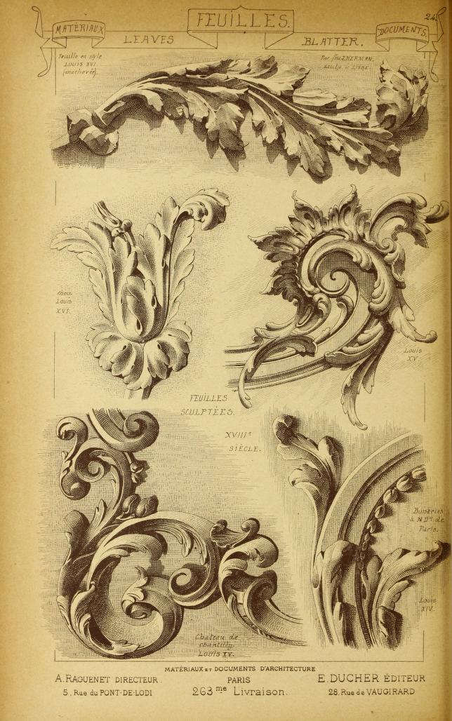Hoa văn Acanthus trong cổng và cầu thang sắt mỹ thuật #40 Cau Thang Sat My Thuat Tai Tphcm